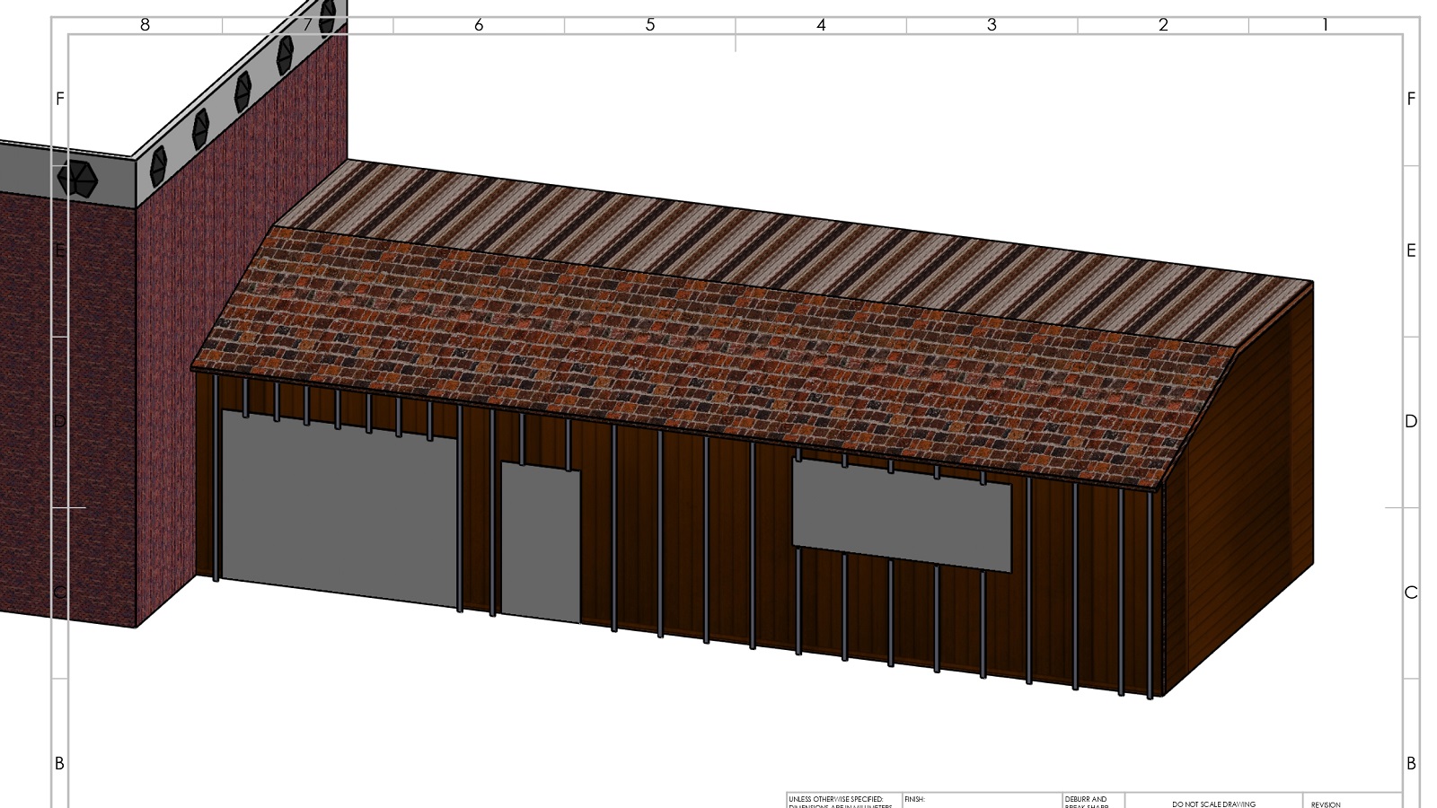 Garagenfassade in Deutschland