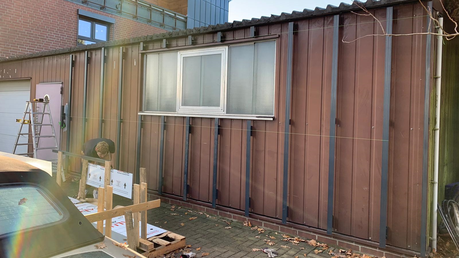 Garagenfassade in Deutschland