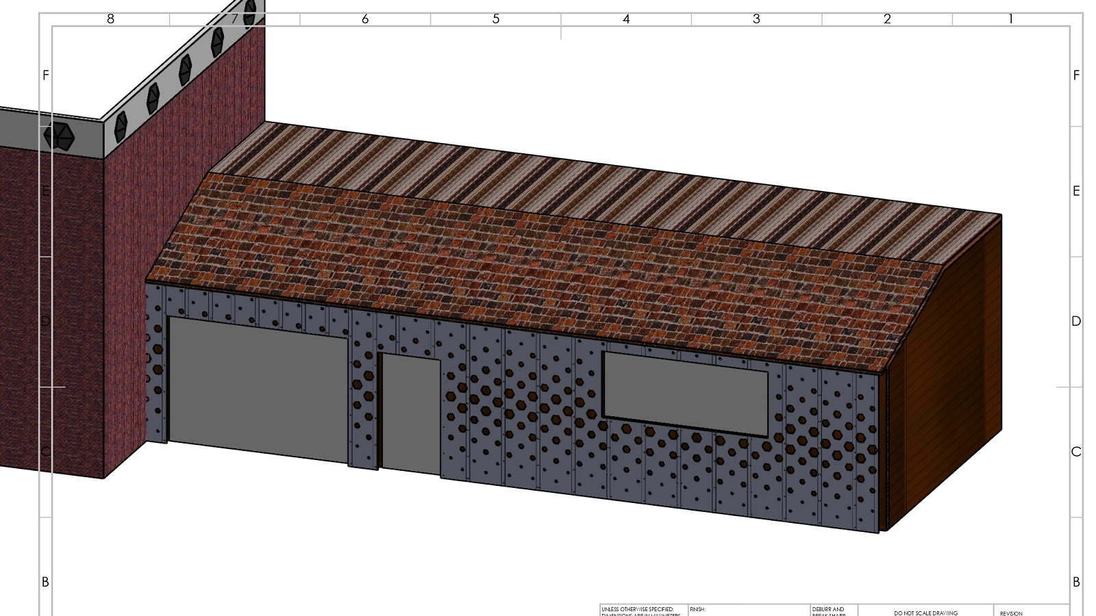 Garagenfassade in Deutschland