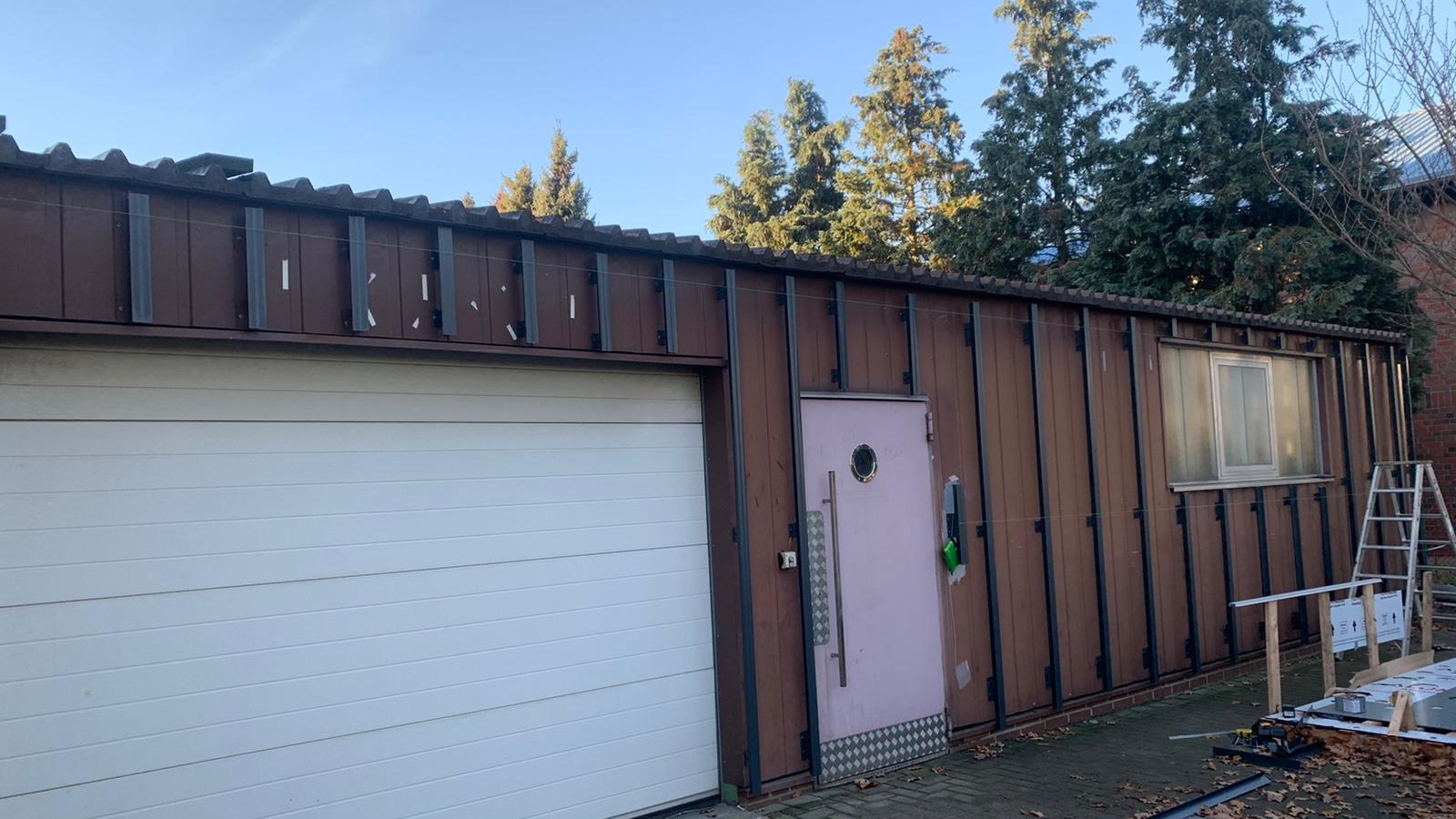 Garagenfassade in Deutschland