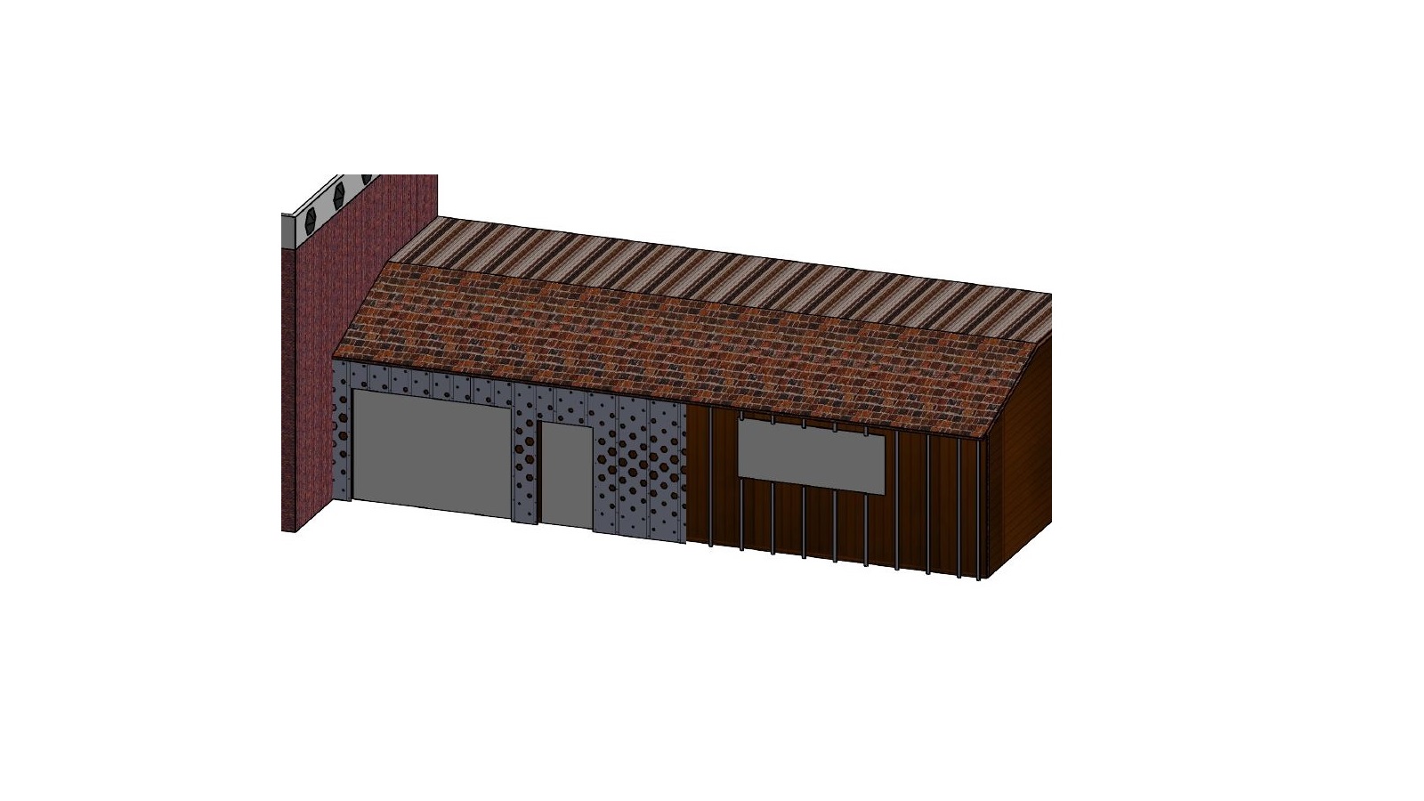 Garagenfassade in Deutschland